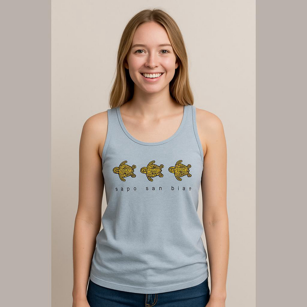 2./$30 Anvil Tank Top - Women's Medium - Cape San Blas Turtle Graphic